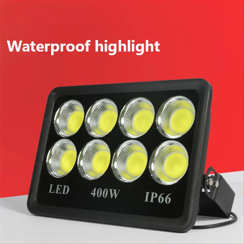 

LED Flood Light IP66 Waterproof Spotlight Square Stadium Light Projection Light Outdoor Advertising Lights Floodlight 500W 600W
