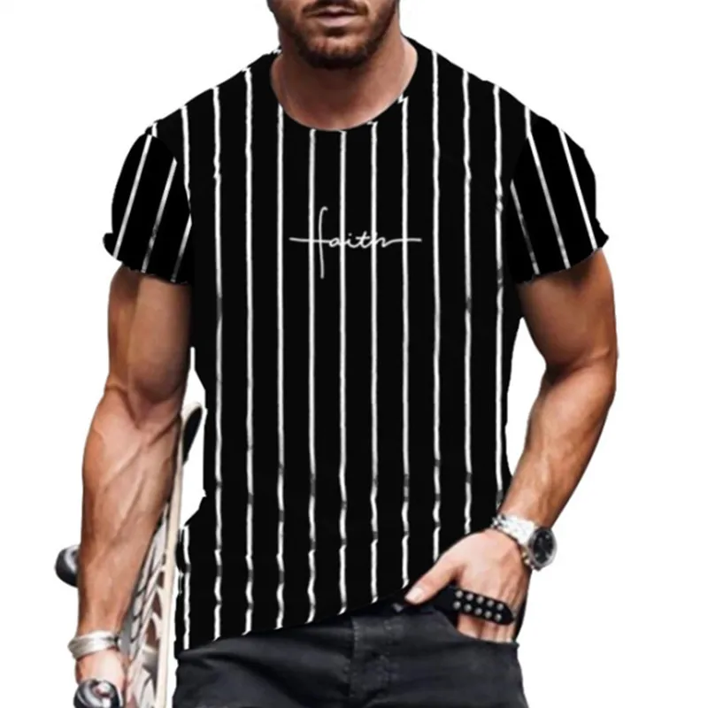 

Oversized T Shirt Men 3D Digital Print Custom Short Sleeve Shirt O Neck Fashion Male Tops 2021