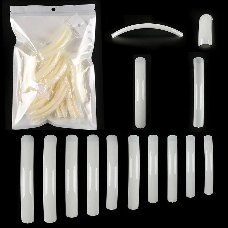 10 шт/100 шт сумка полное покрытие натуральный прозрачный акриловый УФ гель