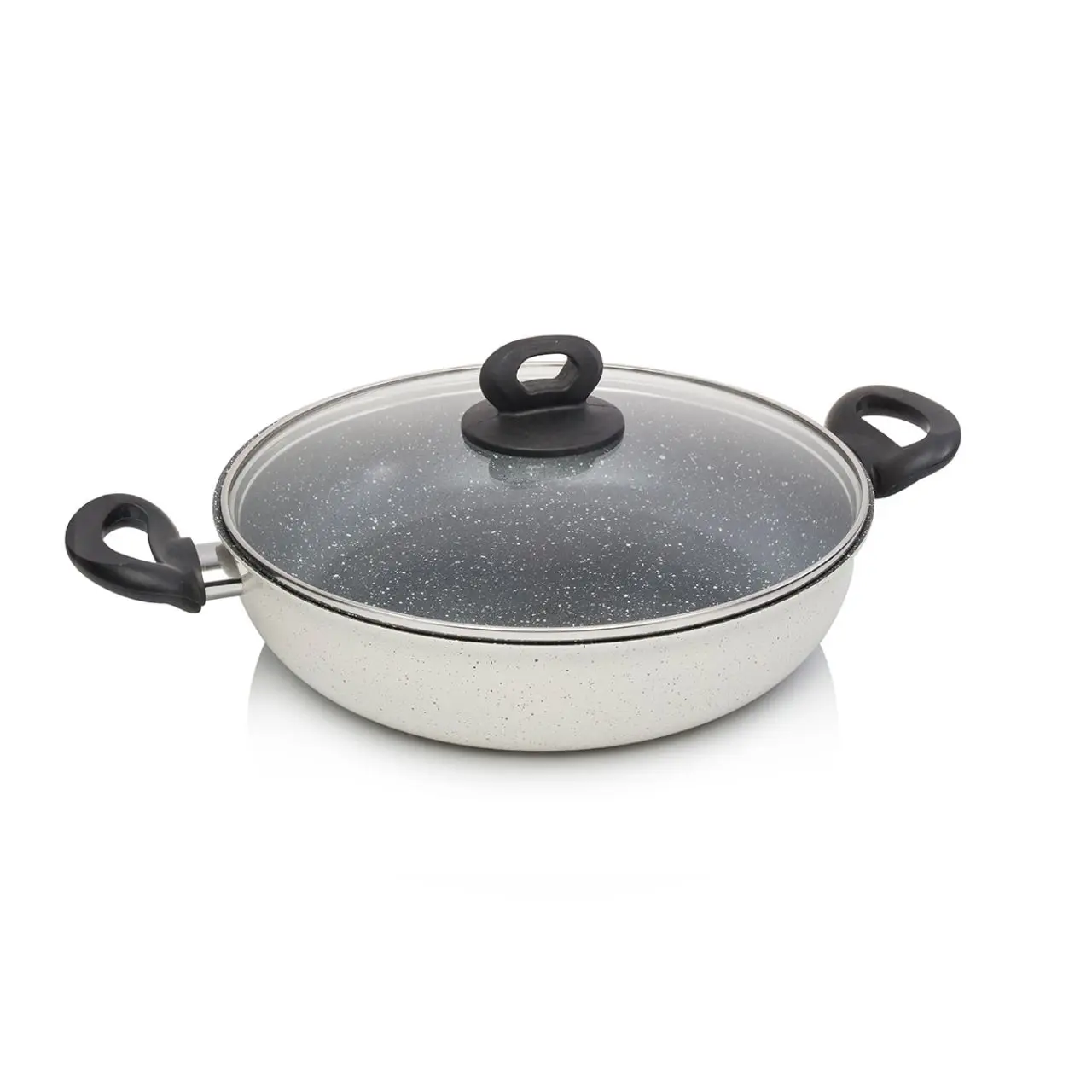 

Горшки из гранита для раковины, цвет кремовый 28 см