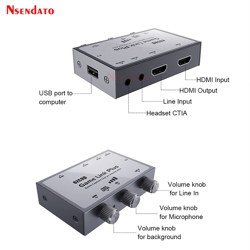 EZCAP312 HDMI USB Game video capture 4K 60fps Video Recorder Card Grabber device for live streaming Broadcast OBS Vmix PC TV | Компьютеры
