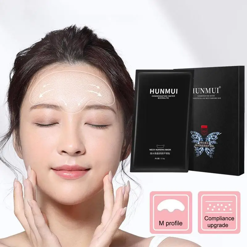 

5pcs Forehead Wrinkle Patch Anti Wrinkle Eye Neck Wrinkle Mask Cream Neck Lift Firming Moisturizing Mask Skin Care