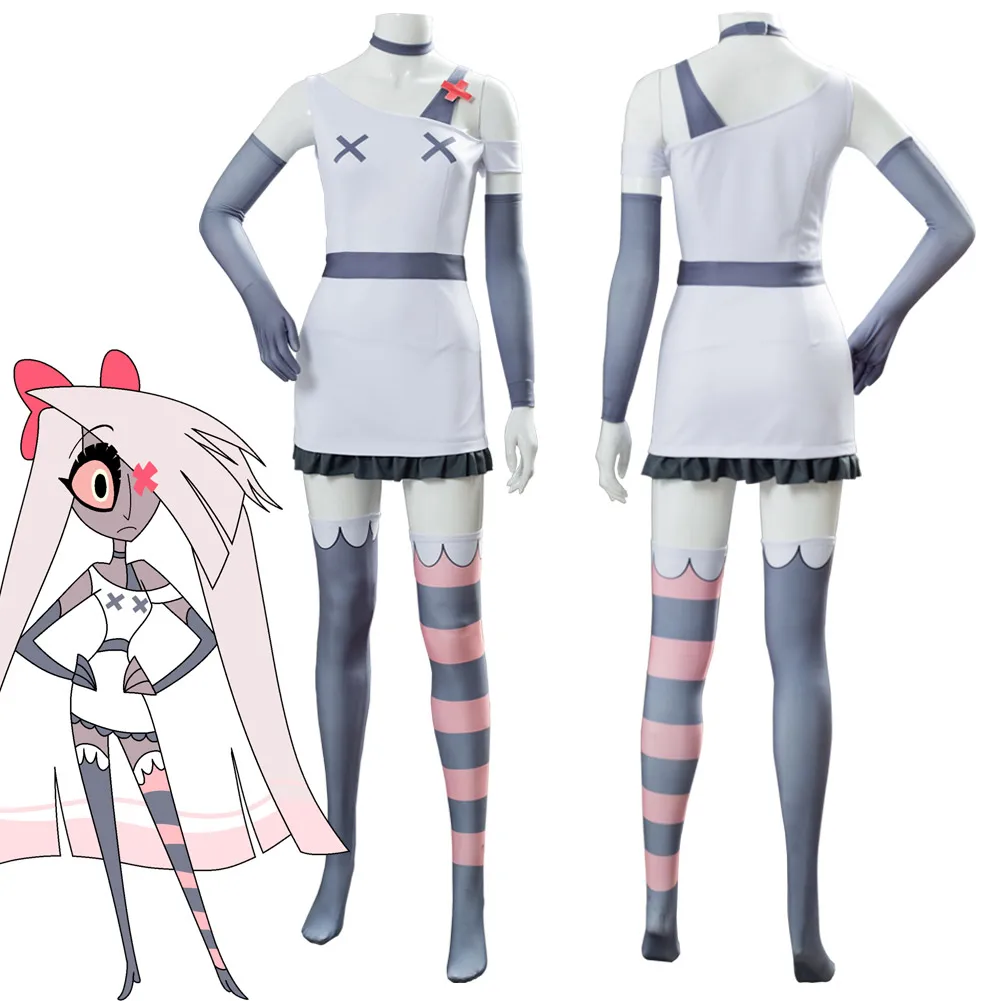 

Hazbin Cosplay Hotel VAGGIE Cosplay Costume Suit Halloween Carnival Women Female Uniform