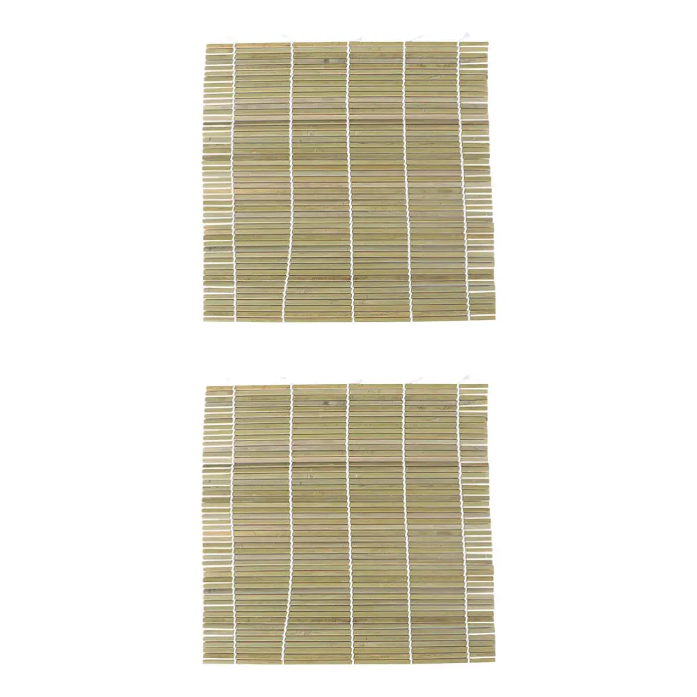 

2pcs Sushi Rolling Mats Sushi Making Pads Bamboo Curtain Homemade Sushi Gadget
