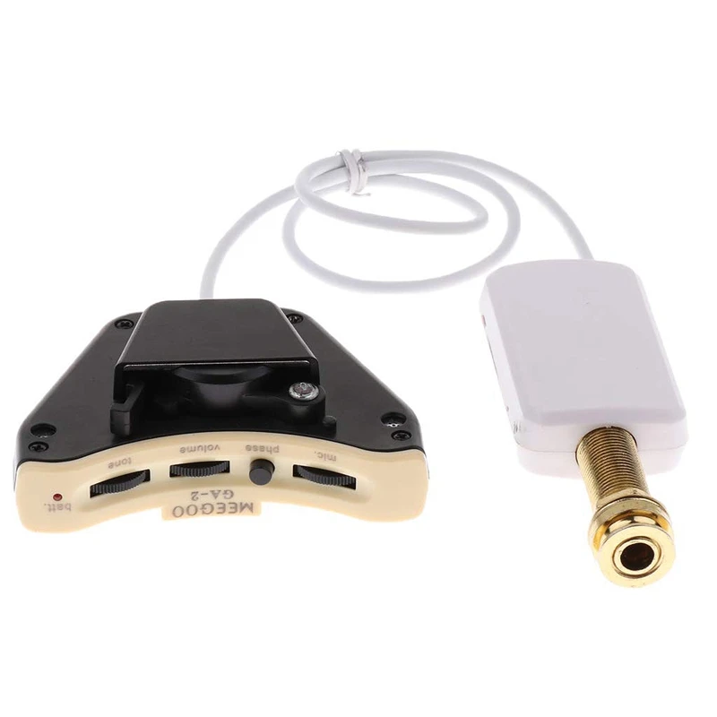 Guitar Perform Practice Soundhole Piezo Pickup Volume Mic Phase Tone Switch Without Battery | Спорт и развлечения