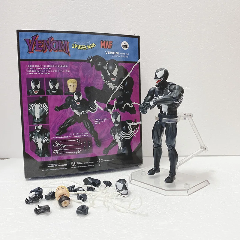 Mafex Venom 088 Spderman 075 человек-паук комикс версия фигурка модель игрушки Рождественский подарок для детей