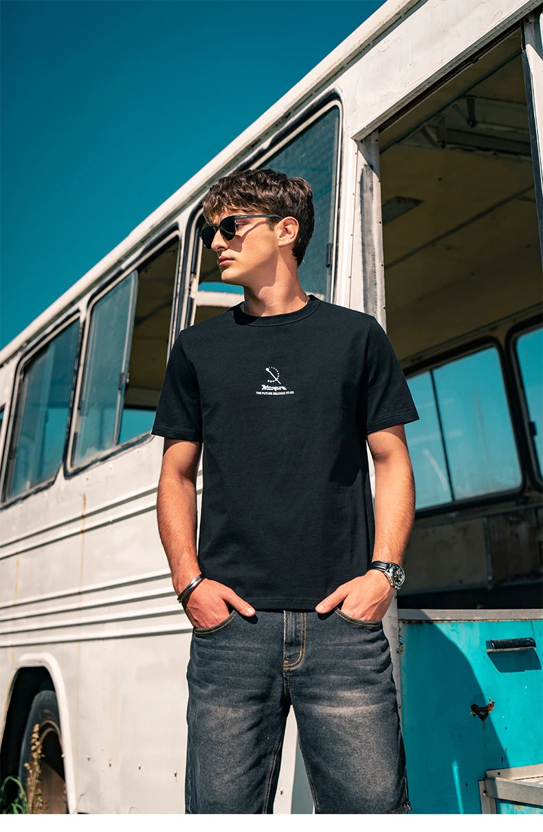 

2835 Summer new trendy brand creative graphic printing short-sleeved T-shirt