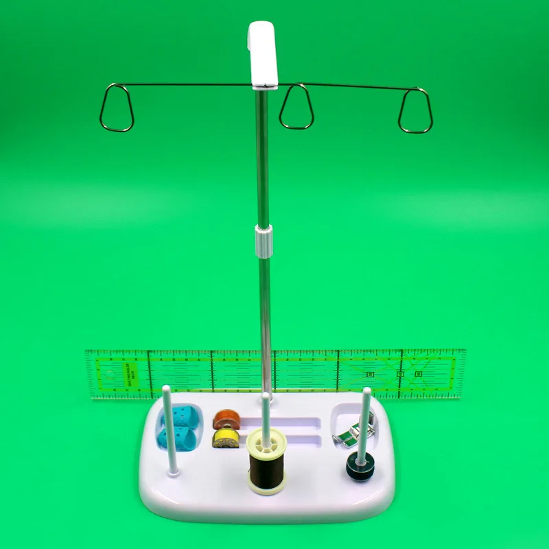 

3-Spool Thread Holder Stand Rack Sew Quilting for Domestic Sewing Machine Thread Organizer Spool Stand Holder