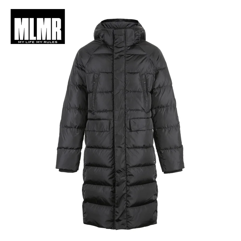 MLMR мужской зимний длинный пуховик, теплая парка, пальто JackJones, бренд, мужская одежда 218412542 - Цвет: VERY BLACK
