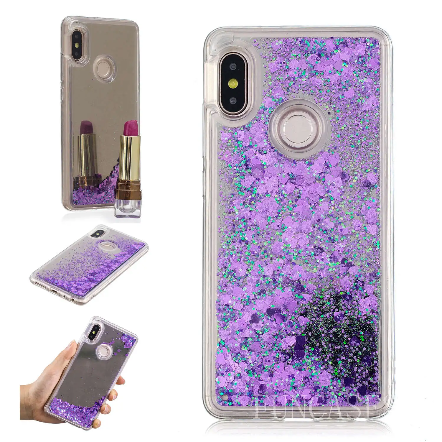 Mirror Quicksand Mobile Phone Case Shell for Xiaomi Redmi Note 5 Pro Comprehensive Protection Cover Copue | Мобильные телефоны и