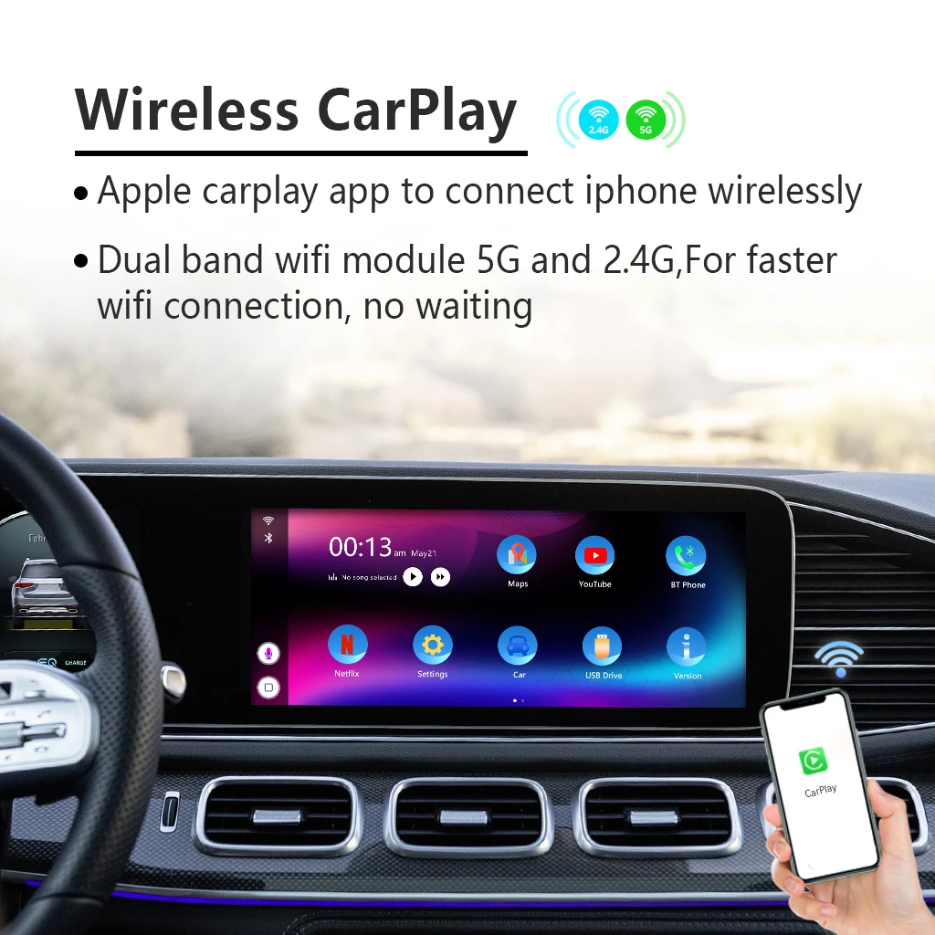 Система Android 9 0 4 + 32 ГБ для apple carplay мультимедийный экран OEM Mercedes/Volvo/Honda/Hyundai/Buick/NISSAN