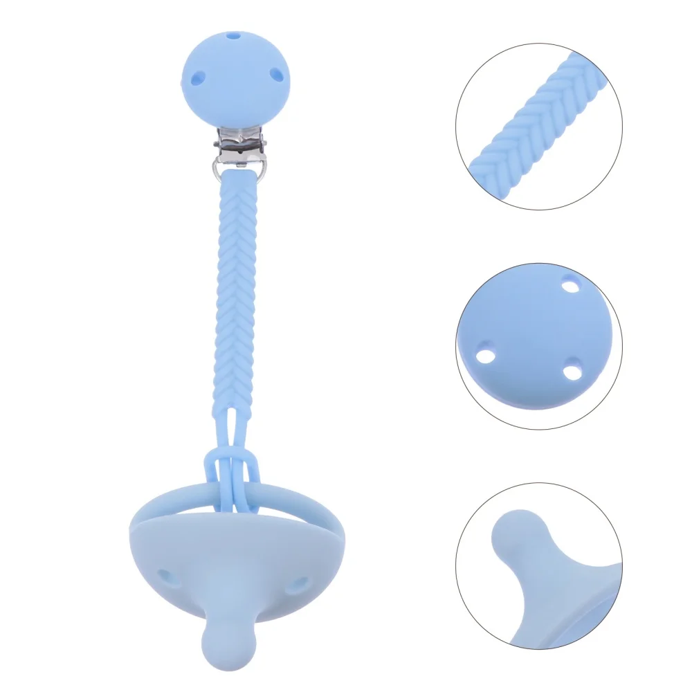 

Baby Pacifier with Pacifier Clip Chain Holder Infant Soother Accessory