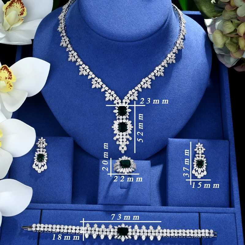 Be 8 роскошные женские ювелирные изделия квадратной формы свадебный набор