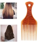 Для женщин случайный Редкие зубья волос Расческа для вьющихся волос для волос щетка для волос в укладке волос длинный зуб для укладки волос Палочки гребень Прямая доставка