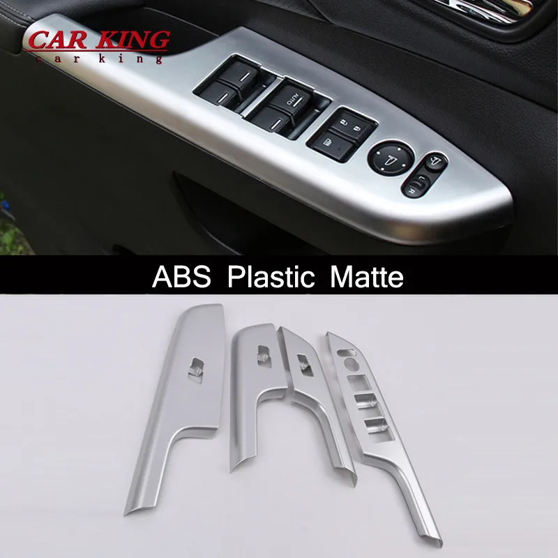 

ABS Matte FOR HONDA CRV CR-V 2012 2013 2014 2015 Car Interior Door Window Switch Panel Molding Cover Trim accessories 4pcs