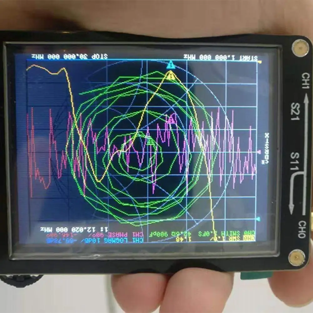

For NanoVNA 50KHz-900MHz Vector Network Analyzer Digital Wave Screen UHF HF Shortwave Antenna Analyzer VHF MF Touching Stan