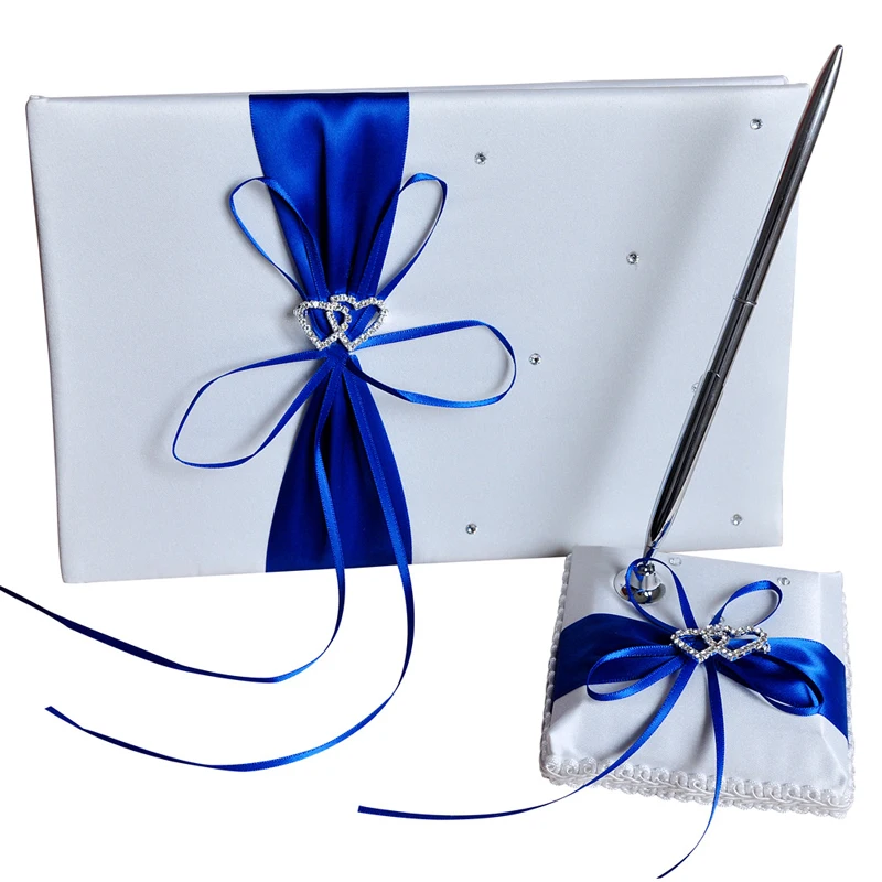 24 5*16 см свадебной подписи Гостевая книга ручка держатель наборы с лентой