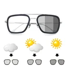 Солнцезащитные очки-хамелеоны Мужские поляризационные, фотохромные, винтажные, в стиле Тони Старка, Железный человек, для вождения