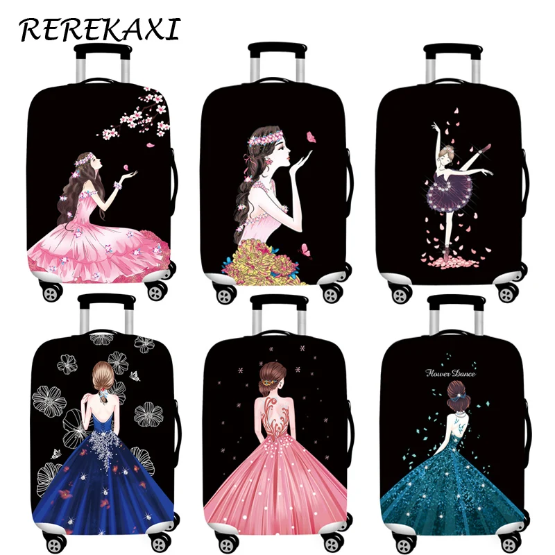 Princess Skirt Luggage Cover Suitcase Elastic Protection Covers 18-32 Inch Trolley Baggage Dust Case Cover Travel Accessories