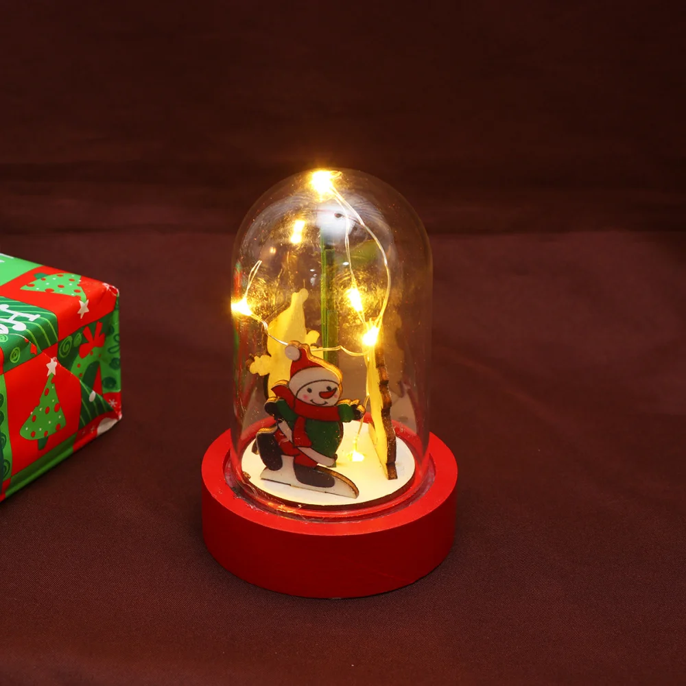 

Santa Claus Shape Night Light Creative Table Lamp Glowing Night Lamp Festival Party Decoration for Christmas Party Random Style