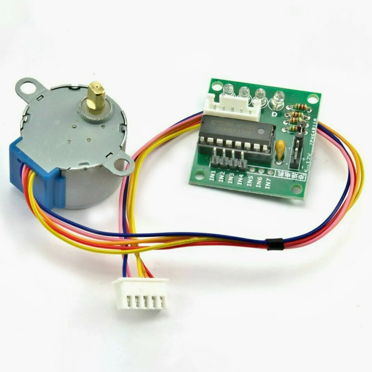 

1Set 28BYJ-48 Stepper Motor 5V With ULN2003 Drive / Test Module Board 5 Line 5.625 X 1/64 Step Angle Tools