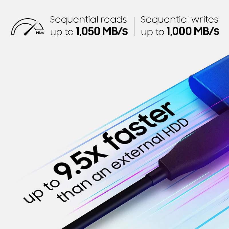 Внешний портативный накопитель samsung T7 SSD NVME 500 Гб ТБ 2 внешний твердотельный Type-C USB 3