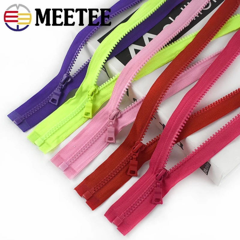 Meetee 4 шт. 55 см 90 5 # полимерная длинная молния с открытым концом мешки пальто