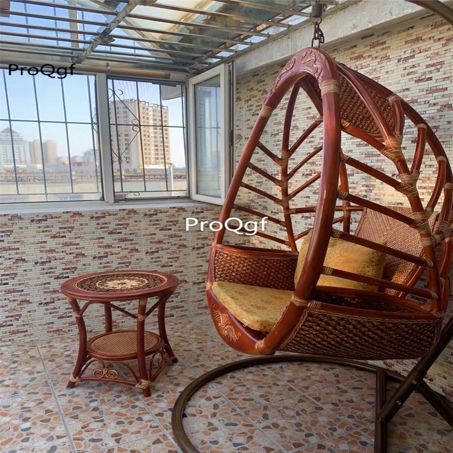 Ngryise 1Pcs A Set swing rattan chair tree leaf shape