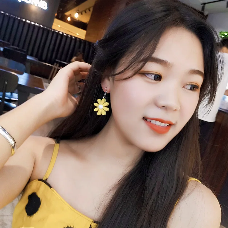 Женские серьги с цветами гвоздики для девочек дешевые серебряные украшения