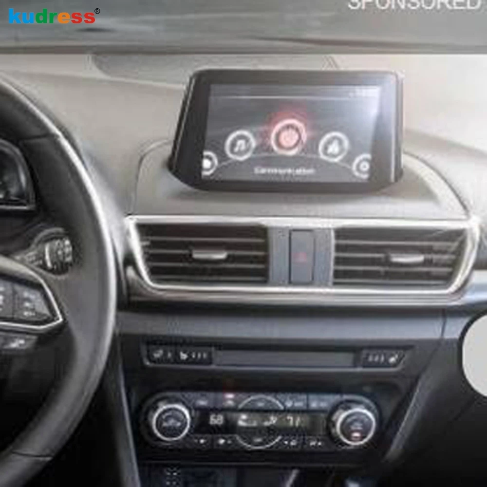 Матовые аксессуары из АБС-пластика для Mazda 3 M3 Axela 2017 2018 салона приборной панели