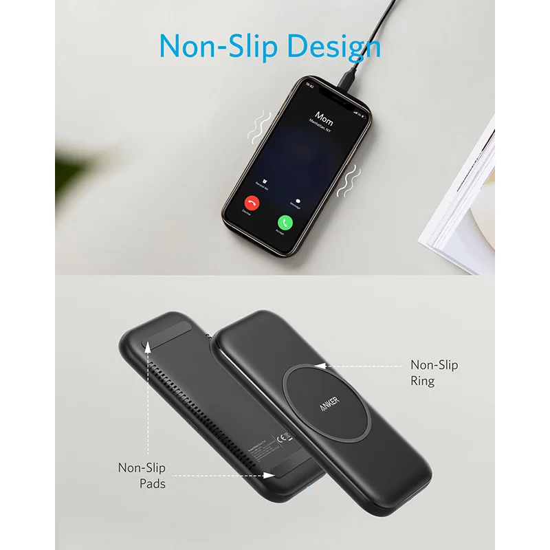 Беспроводное зарядное устройство Anker базовая панель PowerWave Qi-сертификат 7 5 Вт для