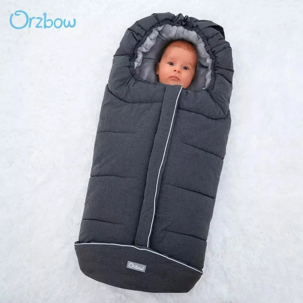 

Orzbow Baby Sleeping Bag Stroller Winter Windproof Thick Sleep Sacks For Infant Wheelchair Envelopes Newborns Cocoon For Newborn