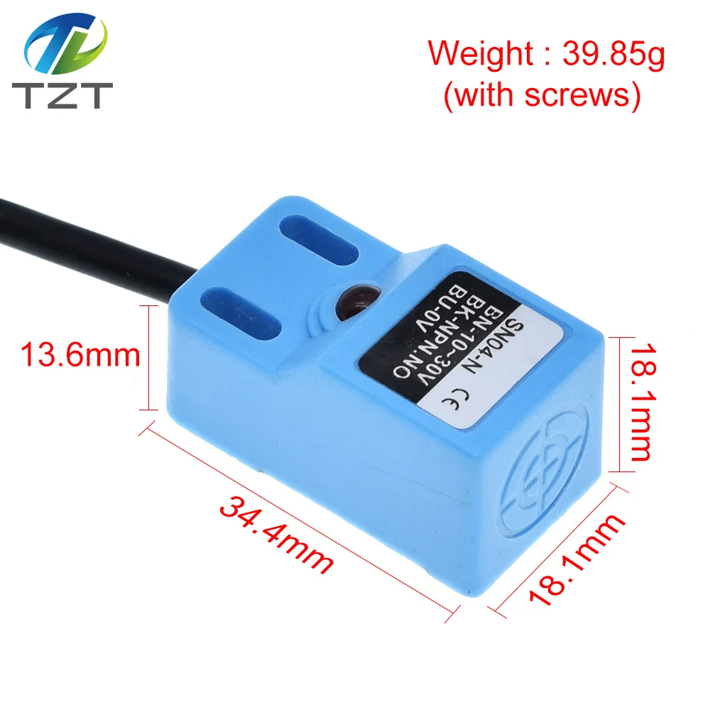 TZT SN04-N SN04-N2 SN04-P SN04-P2 DC NPN PNP NO NC 4MM 10-30V SN04 Inductive Proximity Sensor Detection Switch | Электронные