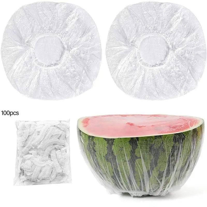 

100pcs Food Grade Cling Film Reusable Durable Household Refrigerator Food Fruit Preservation Cover Dustproof Kitchen Supplies