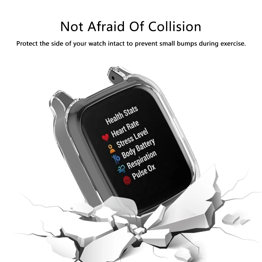 Мягкий защитный чехол для Garmin Venu SQ высокого качества из TPU, тонкий бампер Sq Smartwatch.