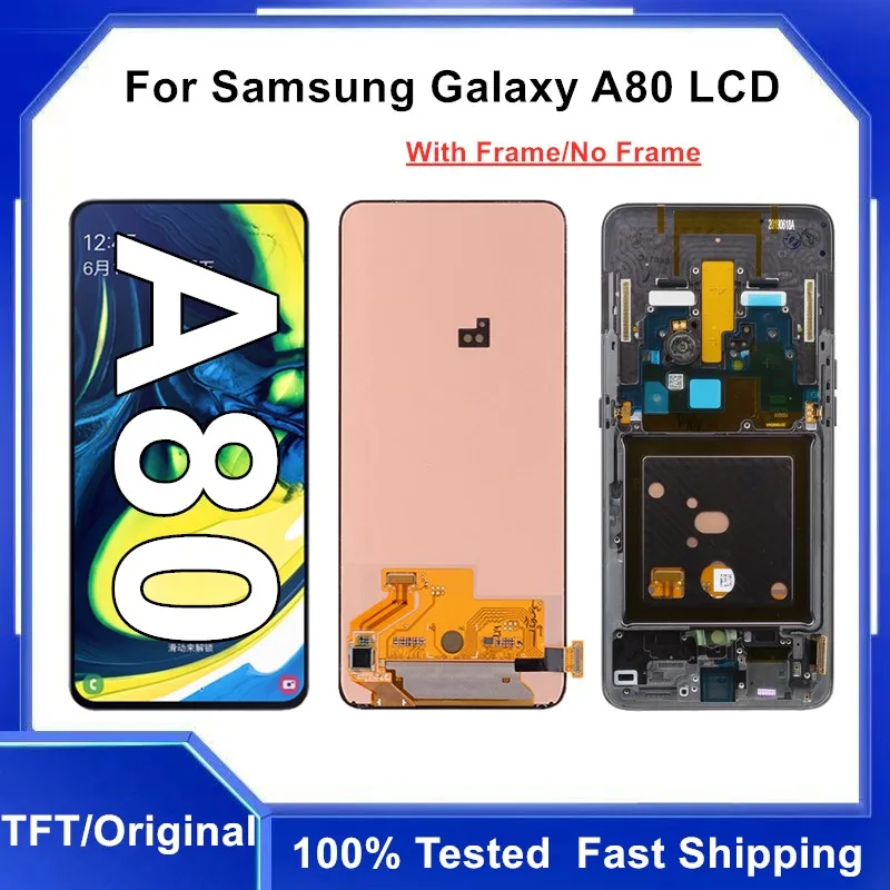 

6,7 ''оригинальный/TFT для Samsung Galaxy A80 A805F SM-A805F/DS A805 ЖК-дисплей сенсорный экран дигитайзер в сборе с рамкой