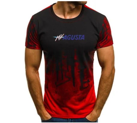 

MV Agusta Corse Print t-shirt Men's T shirts Male Summer Tops splash-ink Printed Male Casual O-Neck Short Sleeve tshirt F S-XXXL