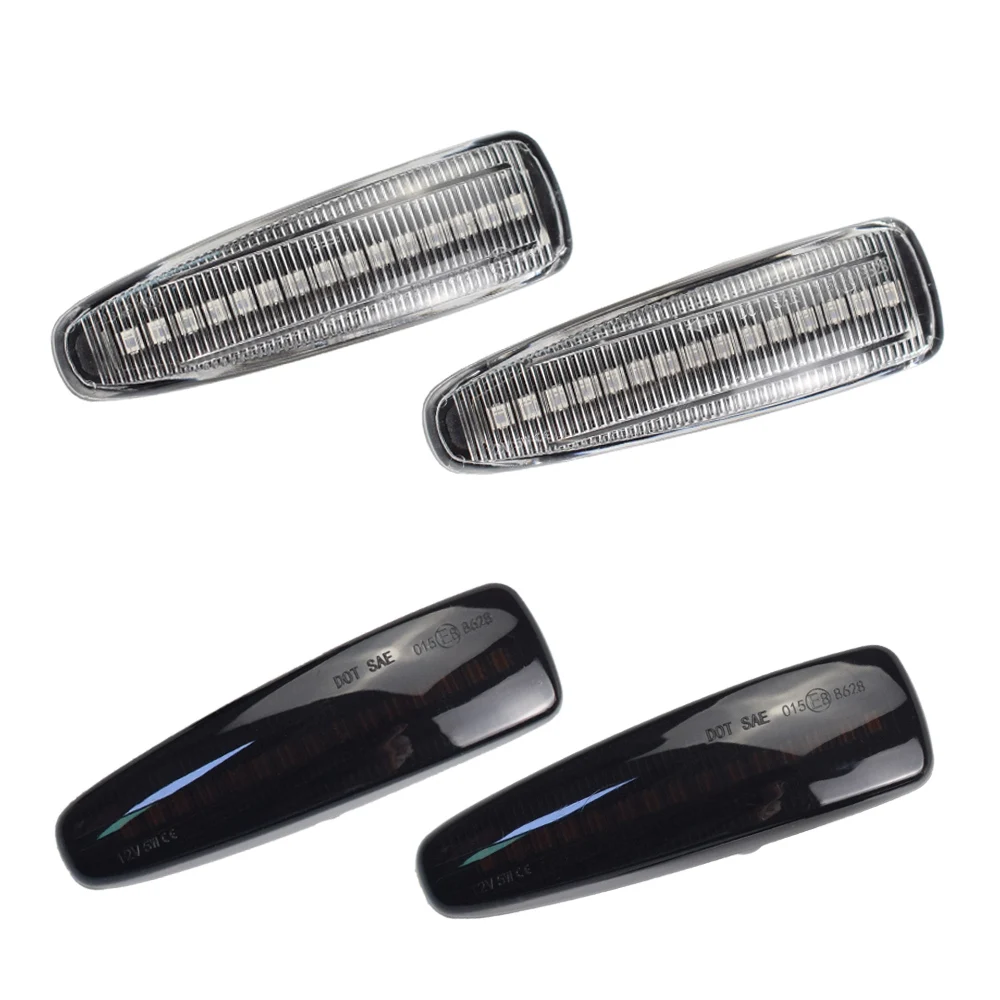 LED Dynamic Turn Signal Light Side Fender Marker Lamp Trim For Mitsubishi Lancer Evolution Evo X Outlander Sport RVR ASX Mirage |