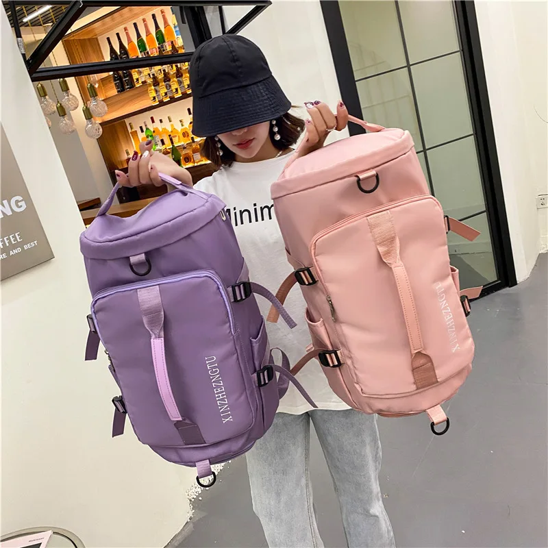 

Travel Female Bags Kit Double Shoulder Women's Tote Bag Brand Large Capacity Printed Backpack Large Cloth Bag for the Beach