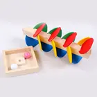 Обучающая игрушка по методике Монтессори, деревянное дерево, мраморный шар, бегущая дорожка, для детей, развивающая игрушка
