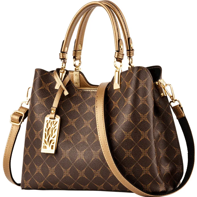

True handbag ladies handbag 2021 new wave joker crossbody bag autumn and winter fashion handbag atmospheric mother bag purses