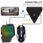 Проводная игровая клавиатура, 39 клавиш, Механическая игровая клавиатура для одной руки, RGB подсветка, портативный мини-игровой контроллер, набор для ПК, PS4, Xbox