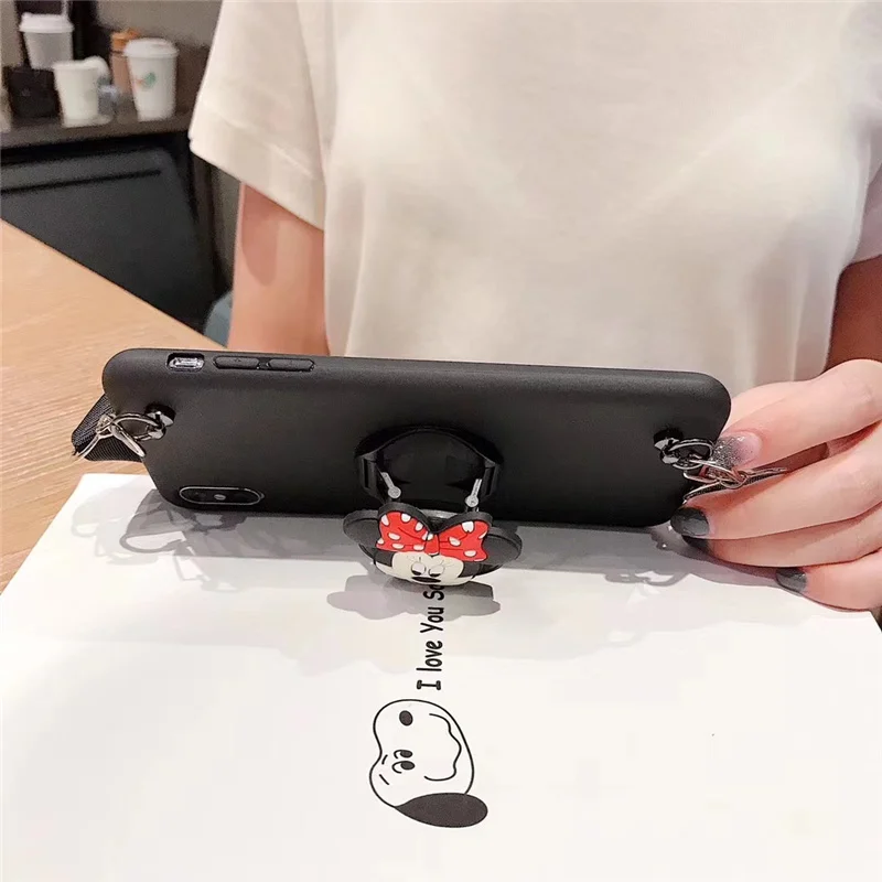 Силиконовый чехол с объемным рисунком Минни для телефона Huawei P40 lite E P30 P20 Pro P10 PLUS P9