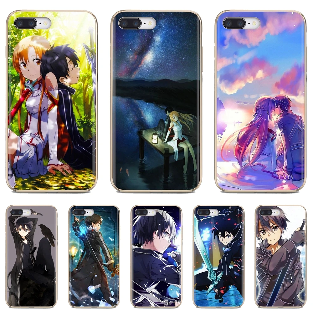 Мягкий чехол для Xiaomi Mi 5X 6X Mix 1 2 2S 3 Mi5 Mi5S Mi6 Mi3 Mi4 poco X3 nfc F2 Pro M3 Kirito Sword Art Online SAO
