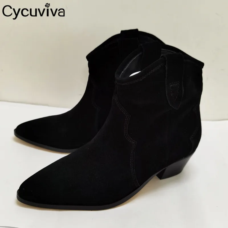 Распродажа Детские замшевые Полусапоги Челси на массивном каблуке короткие