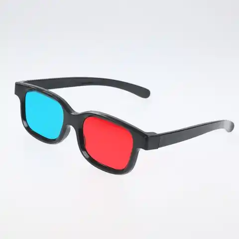 1 шт. Новая черная оправа красные синие 3D очки черная оправа для анаглифа для ТВ фильмов DVD игр видео предлагает ощущение реальности