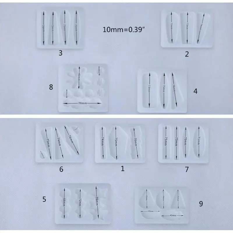 

Crystal Epoxy Resin Mold Hair Clip Barrette Casting Silicone DIY Crafts Mould