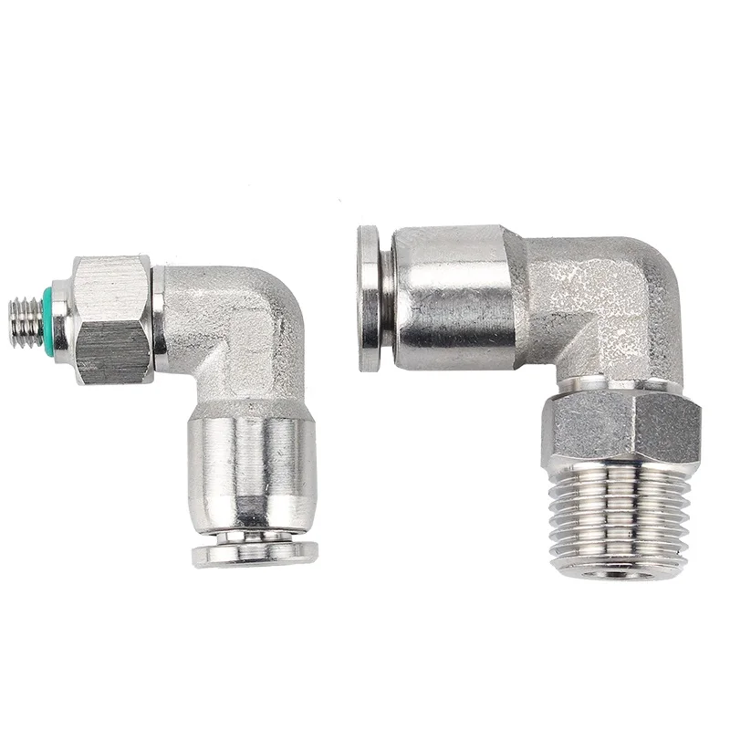304 PL series stainless steel quick insert right Angle elbow connector PL4-M5/M6/01/02 PL6-M5/M6/01/02/03/04 PL8-01/02/03/04 |