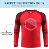Men's Football Training Uniform Set Long Sleeve Protective Sponge Shirt Pants 4