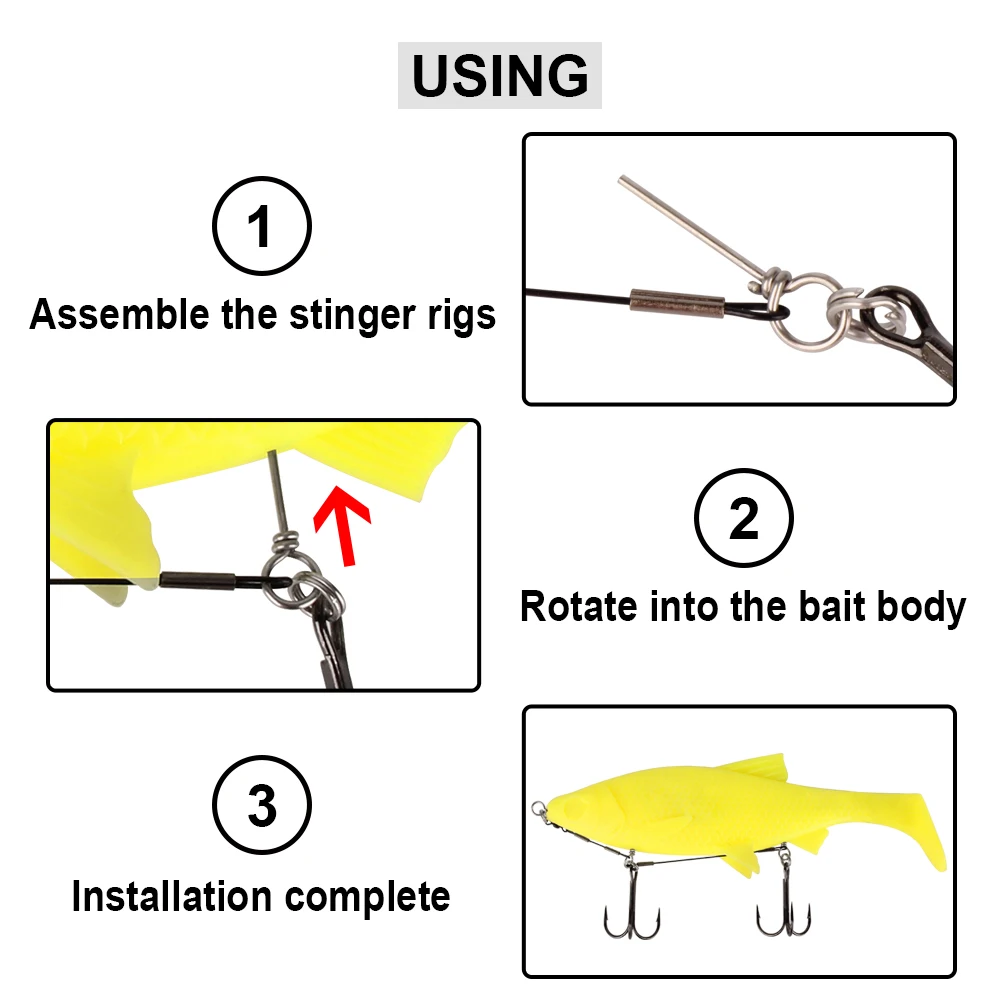 100 шт. рыболовные снасти из высокоуглеродистой стали | Спорт и развлечения